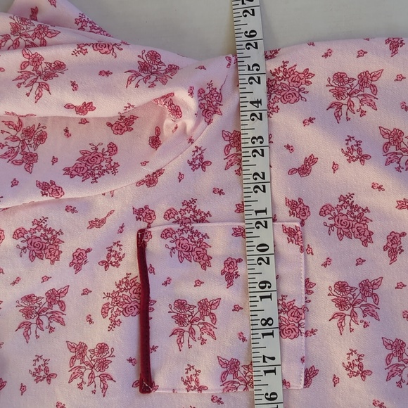Lati Fashions Floral Piping Two Piece Pajama Set XXL Pink - Picture 11 of 16
